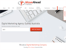 Tablet Screenshot of moveaheadmedia.com.au